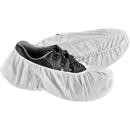 GLOBAL INDUSTRIAL Standard Disposable Shoe Covers, Size 6-11, White, 150PK 708196AWH